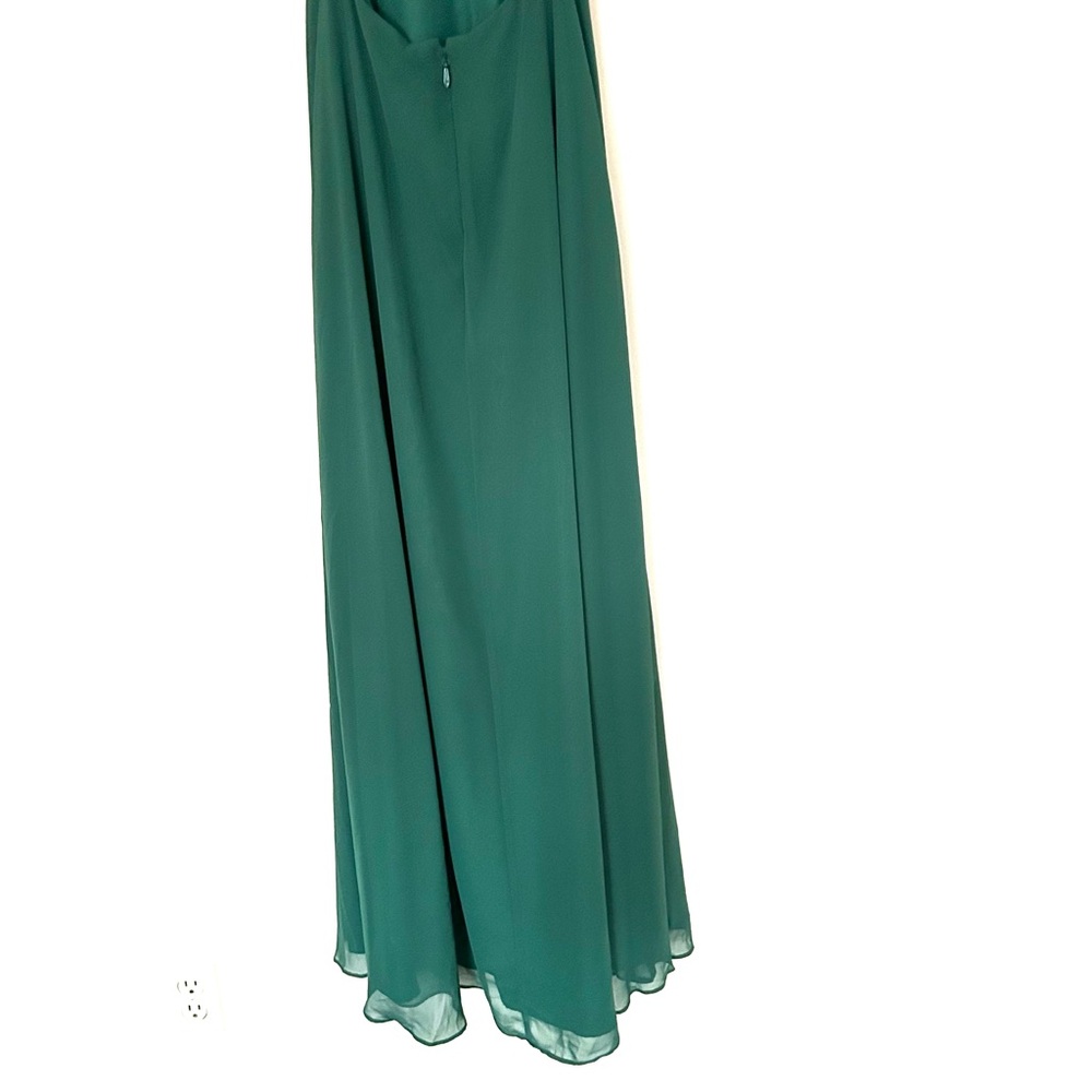Azazie Jane Dark Green Dress - Picture 8 of 13